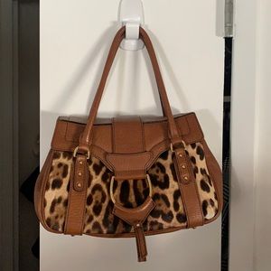 Dolce and gabbana pony hair cheetah bag